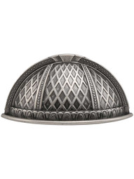 Trevi Cup Pull - 1 1/2 inch Center-to-Center in Antique Pewter.